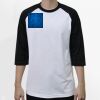 Raglan 3/4 Roundneck Shirt (White Body) Raglan 3/4 Roundneck Shirt (White Body) Thumbnail