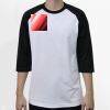 Raglan 3/4 Roundneck Shirt (White Body) Thumbnail