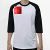 Raglan 3/4 Roundneck Shirt (White Body) Raglan 3/4 Roundneck Shirt (White Body) Thumbnail