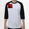 Raglan 3/4 Roundneck Shirt (White Body) Raglan 3/4 Roundneck Shirt (White Body) Thumbnail
