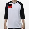 Raglan 3/4 Roundneck Shirt (White Body) Raglan 3/4 Roundneck Shirt (White Body) Thumbnail