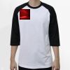 Raglan 3/4 Roundneck Shirt (White Body) Raglan 3/4 Roundneck Shirt (White Body) Thumbnail