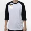 Raglan 3/4 Roundneck Shirt (White Body) Thumbnail
