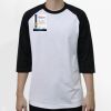 Raglan 3/4 Roundneck Shirt (White Body) Thumbnail