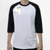 Raglan 3/4 Roundneck Shirt (White Body) Thumbnail