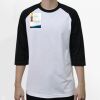 Raglan 3/4 Roundneck Shirt (White Body) Thumbnail