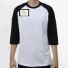 Raglan 3/4 Roundneck Shirt (White Body) Thumbnail