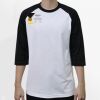 Raglan 3/4 Roundneck Shirt (White Body) Thumbnail