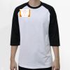 Raglan 3/4 Roundneck Shirt (White Body) Thumbnail