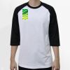 Raglan 3/4 Roundneck Shirt (White Body) Raglan 3/4 Roundneck Shirt (White Body) Thumbnail