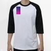 Raglan 3/4 Roundneck Shirt (White Body) Raglan 3/4 Roundneck Shirt (White Body) Thumbnail