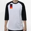 Raglan 3/4 Roundneck Shirt (White Body) Raglan 3/4 Roundneck Shirt (White Body) Thumbnail