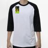 Raglan 3/4 Roundneck Shirt (White Body) Raglan 3/4 Roundneck Shirt (White Body) Thumbnail
