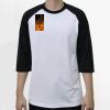 Raglan 3/4 Roundneck Shirt (White Body) Raglan 3/4 Roundneck Shirt (White Body) Thumbnail