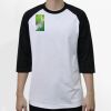 Raglan 3/4 Roundneck Shirt (White Body) Raglan 3/4 Roundneck Shirt (White Body) Thumbnail