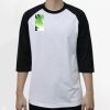 Raglan 3/4 Roundneck Shirt (White Body) Raglan 3/4 Roundneck Shirt (White Body) Thumbnail