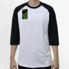 Raglan 3/4 Roundneck Shirt (White Body) Raglan 3/4 Roundneck Shirt (White Body) Thumbnail