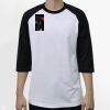 Raglan 3/4 Roundneck Shirt (White Body) Raglan 3/4 Roundneck Shirt (White Body) Thumbnail