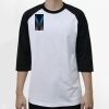 Raglan 3/4 Roundneck Shirt (White Body) Raglan 3/4 Roundneck Shirt (White Body) Thumbnail