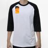 Raglan 3/4 Roundneck Shirt (White Body) Thumbnail