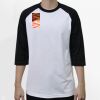 Raglan 3/4 Roundneck Shirt (White Body) Thumbnail