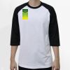 Raglan 3/4 Roundneck Shirt (White Body) Thumbnail