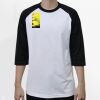 Raglan 3/4 Roundneck Shirt (White Body) Thumbnail
