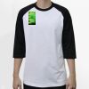 Raglan 3/4 Roundneck Shirt (White Body) Thumbnail