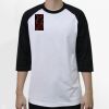 Raglan 3/4 Roundneck Shirt (White Body) Thumbnail
