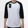Raglan 3/4 Roundneck Shirt (White Body) Thumbnail