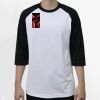 Raglan 3/4 Roundneck Shirt (White Body) Thumbnail