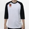 Raglan 3/4 Roundneck Shirt (White Body) Thumbnail