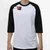 Raglan 3/4 Roundneck Shirt (White Body) Thumbnail