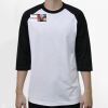 Raglan 3/4 Roundneck Shirt (White Body) Thumbnail