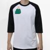 Raglan 3/4 Roundneck Shirt (White Body) Raglan 3/4 Roundneck Shirt (White Body) Thumbnail