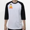 Raglan 3/4 Roundneck Shirt (White Body) Raglan 3/4 Roundneck Shirt (White Body) Thumbnail