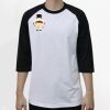 Raglan 3/4 Roundneck Shirt (White Body) Raglan 3/4 Roundneck Shirt (White Body) Thumbnail