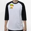 Raglan 3/4 Roundneck Shirt (White Body) Raglan 3/4 Roundneck Shirt (White Body) Thumbnail