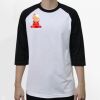 Raglan 3/4 Roundneck Shirt (White Body) Raglan 3/4 Roundneck Shirt (White Body) Thumbnail