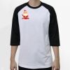 Raglan 3/4 Roundneck Shirt (White Body) Raglan 3/4 Roundneck Shirt (White Body) Thumbnail