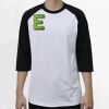Raglan 3/4 Roundneck Shirt (White Body) Raglan 3/4 Roundneck Shirt (White Body) Thumbnail