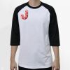 Raglan 3/4 Roundneck Shirt (White Body) Raglan 3/4 Roundneck Shirt (White Body) Thumbnail