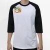 Raglan 3/4 Roundneck Shirt (White Body) Thumbnail