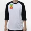 Raglan 3/4 Roundneck Shirt (White Body) Thumbnail