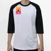Raglan 3/4 Roundneck Shirt (White Body) Thumbnail