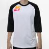 Raglan 3/4 Roundneck Shirt (White Body) Thumbnail