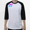 Raglan 3/4 Roundneck Shirt (White Body) Thumbnail