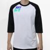 Raglan 3/4 Roundneck Shirt (White Body) Thumbnail