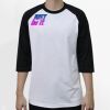 Raglan 3/4 Roundneck Shirt (White Body) Thumbnail