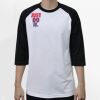 Raglan 3/4 Roundneck Shirt (White Body) Thumbnail
